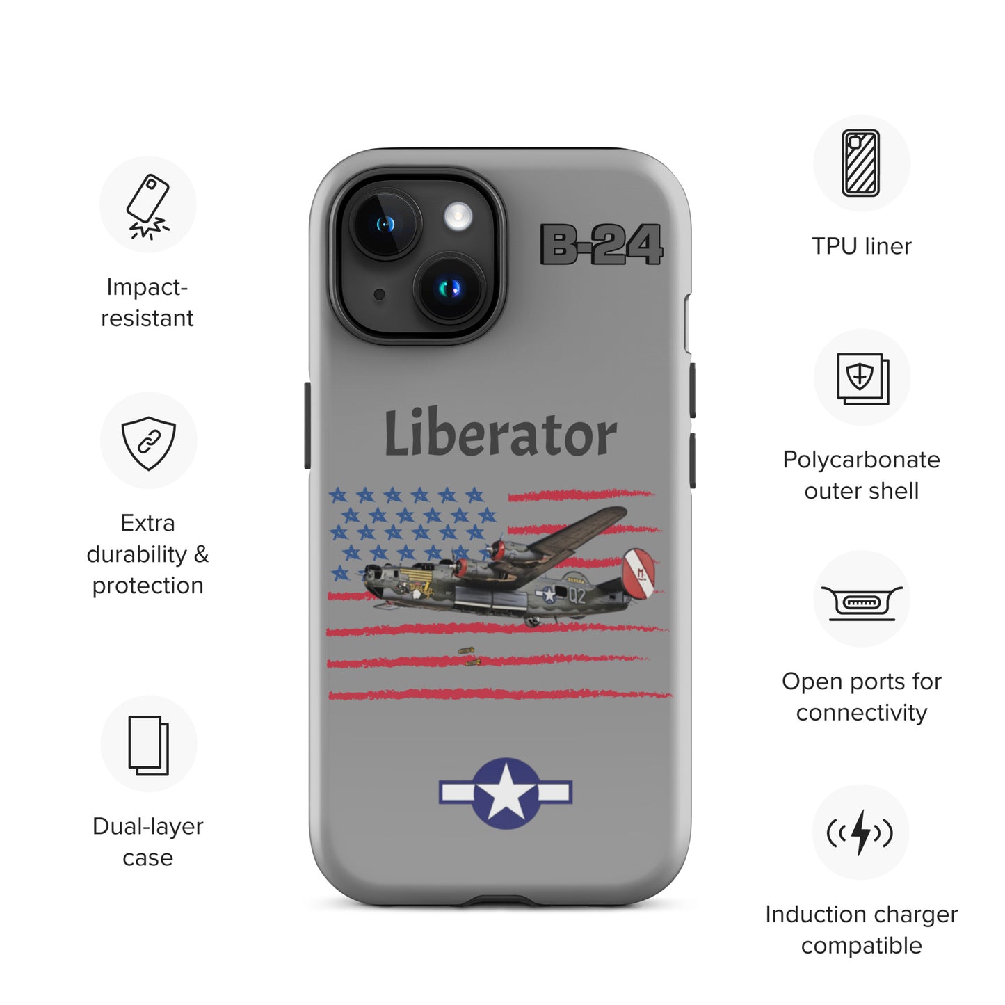 WWII Liberator Patriot iPhone Case