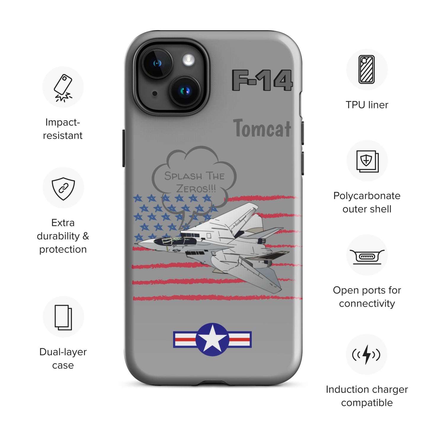 Patriot Tomcat iPhone Case (Without Quotes)