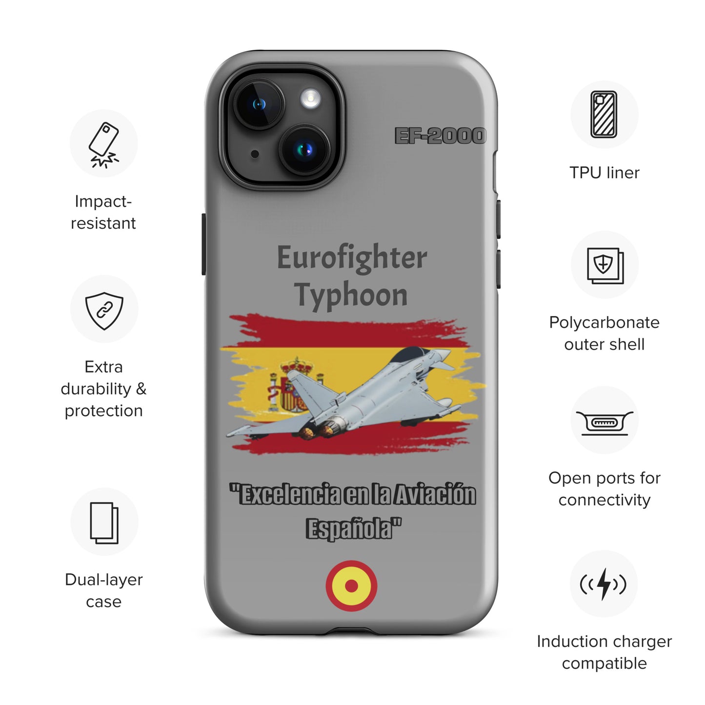 Spanish Typhoon Patriot iPhone Case