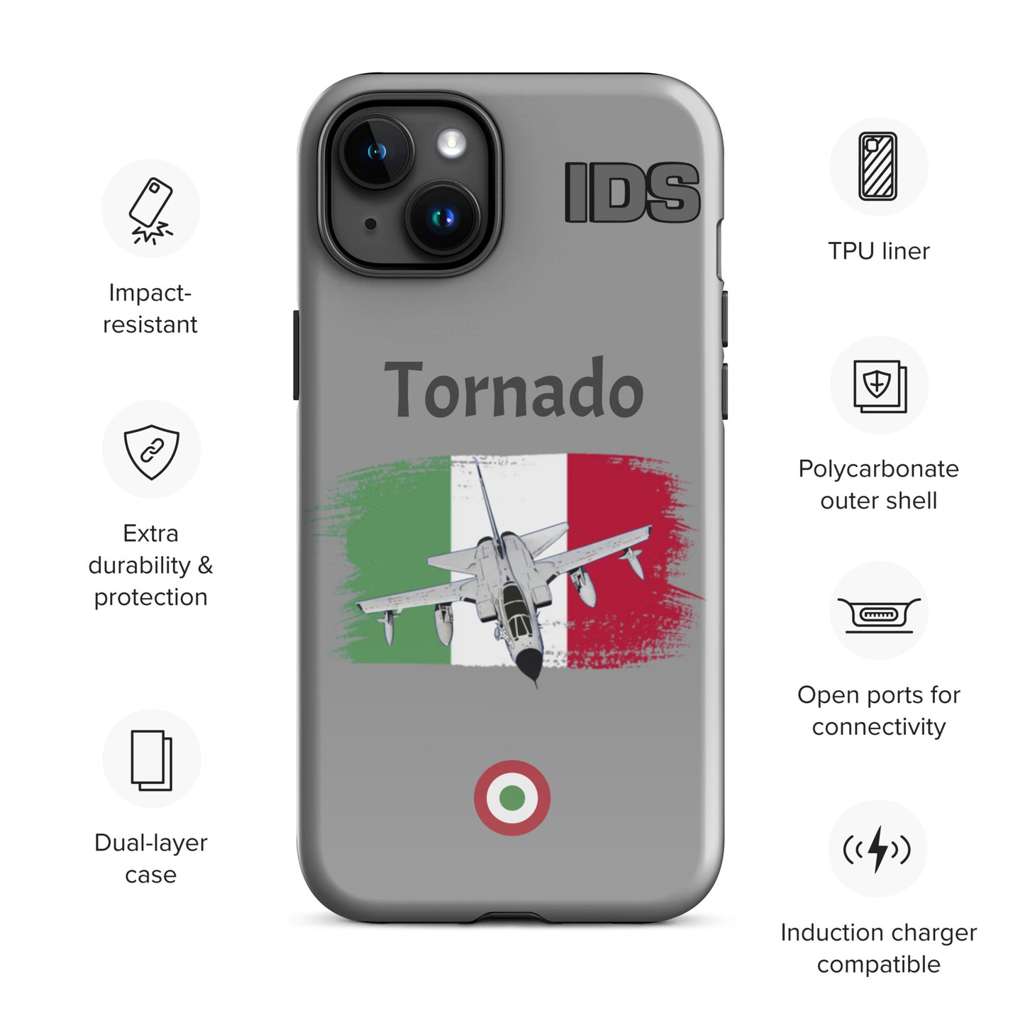 Italian Tornado Patriot iPhone Case (Without Quotes)