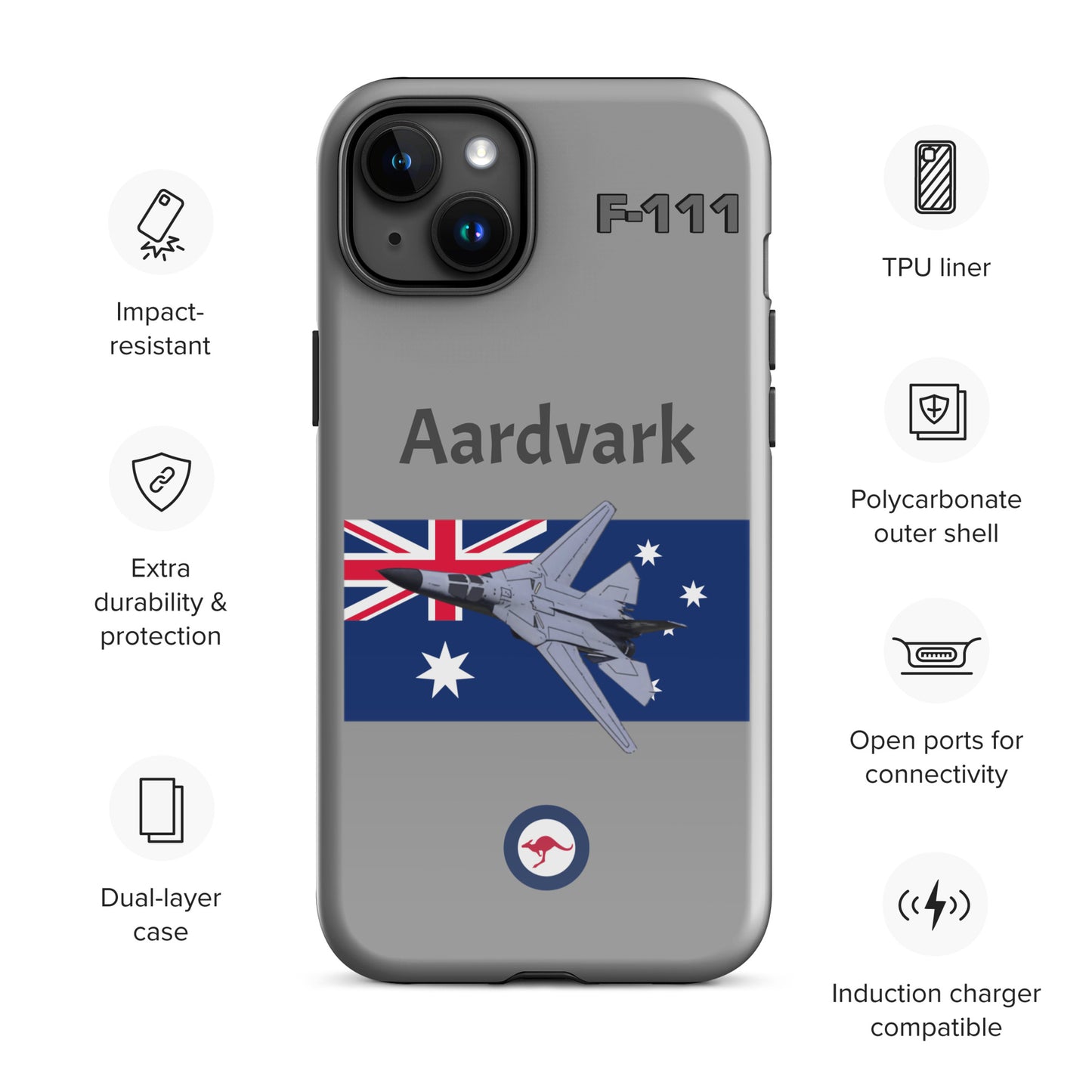 Australian Aardvark Patriot iPhone Case (Without Quotes)
