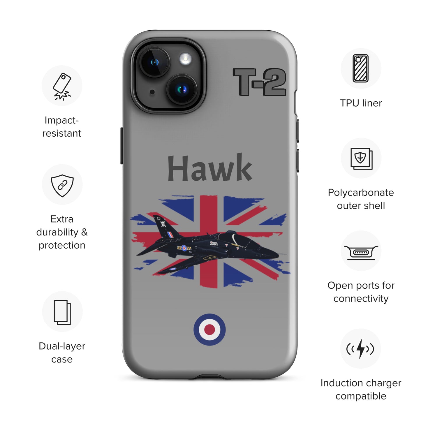Hawk Patriot iPhone Case (Without Quotes)
