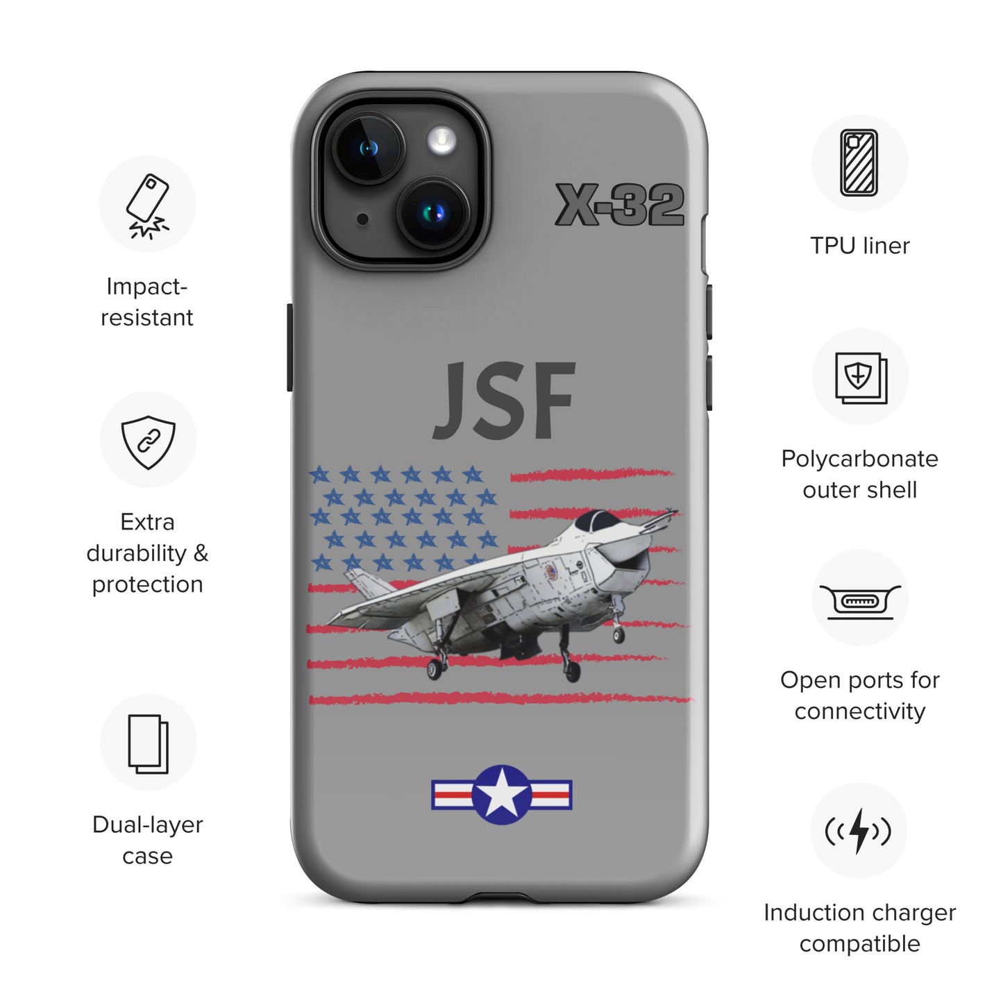 JSF Patriot iPhone Case (Without Quotes)