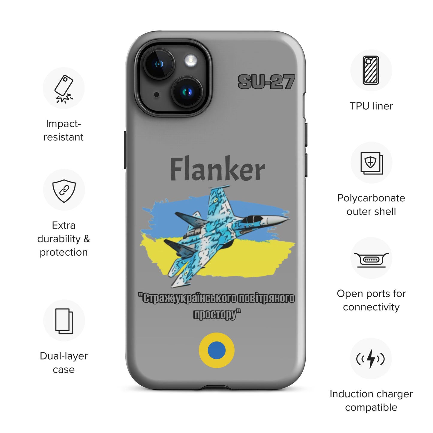 Ukrainian Flanker Patriot iPhone Case