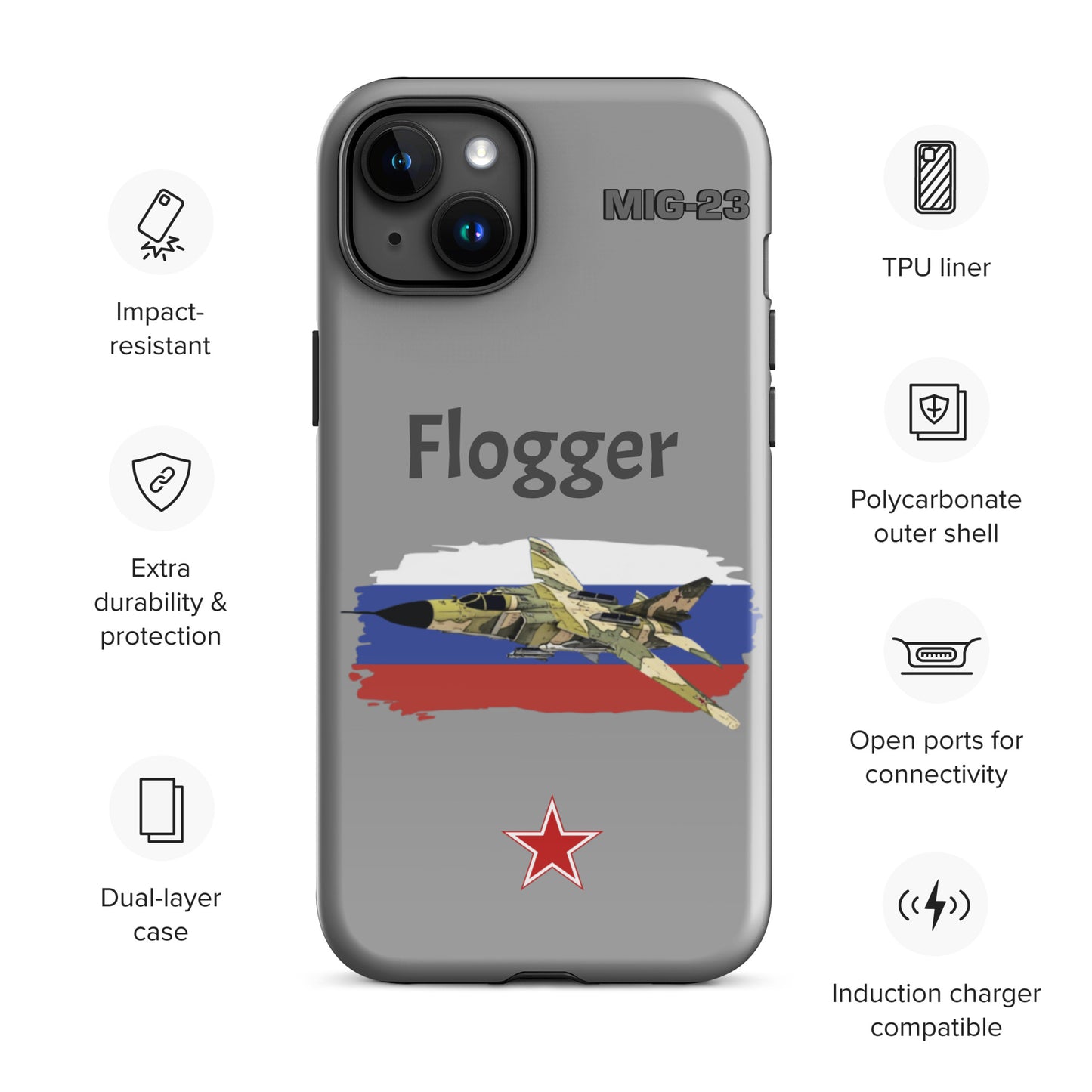 Flogger Patriot iPhone Case (Without Quotes)