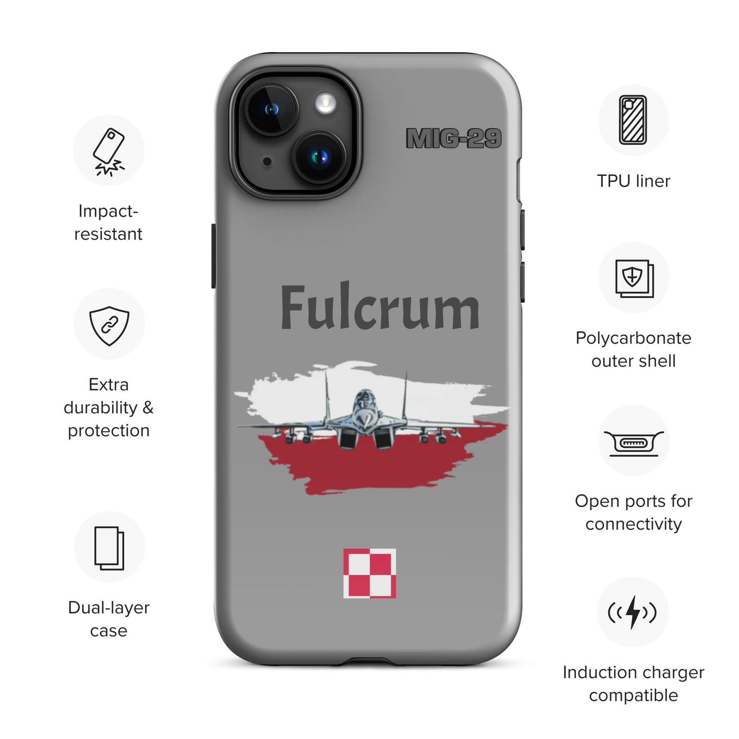 Poland Fulcrum Patriot iPhone Case (Without Quotes)