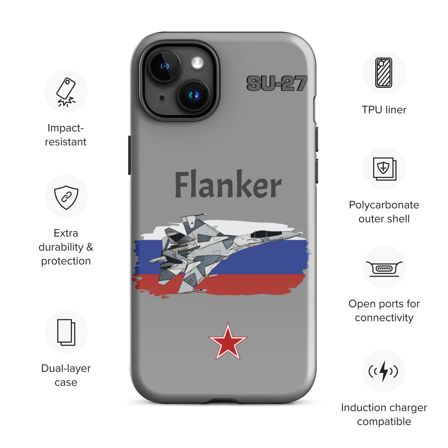 Flanker Patriot iPhone Case (Without Quotes)