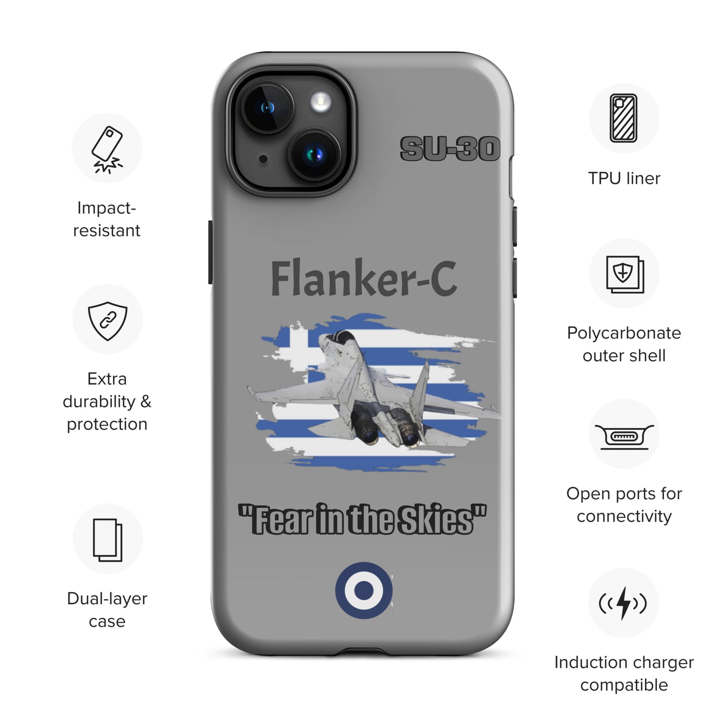 Greek Flanker Patriot iPhone Case