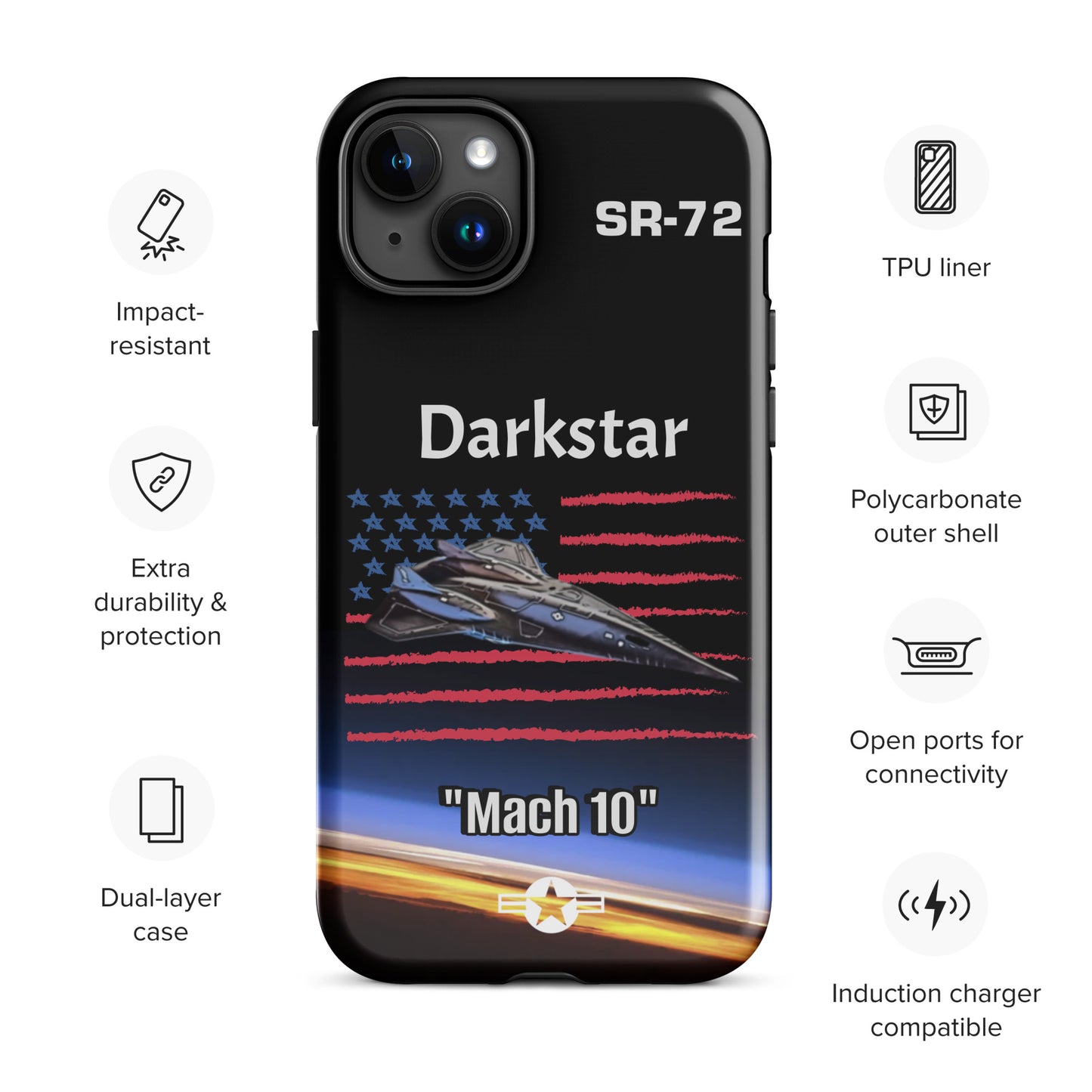Darkstar Patriot iPhone Case