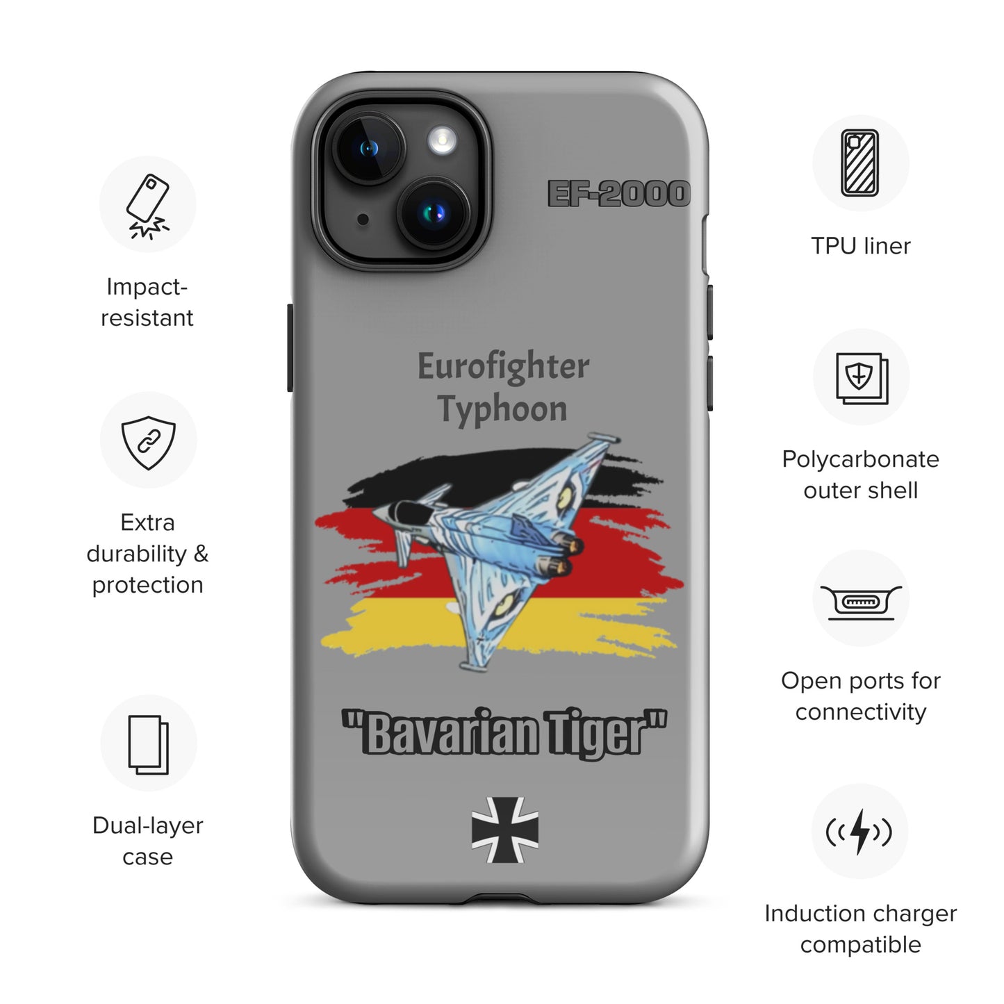 Bavarian Tiger Typhoon Patriot iPhone Case