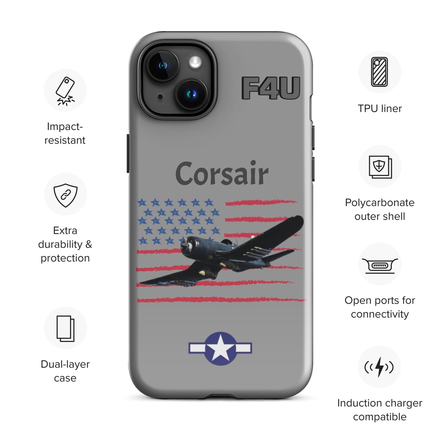 WWII Corsair Patriot iPhone Case