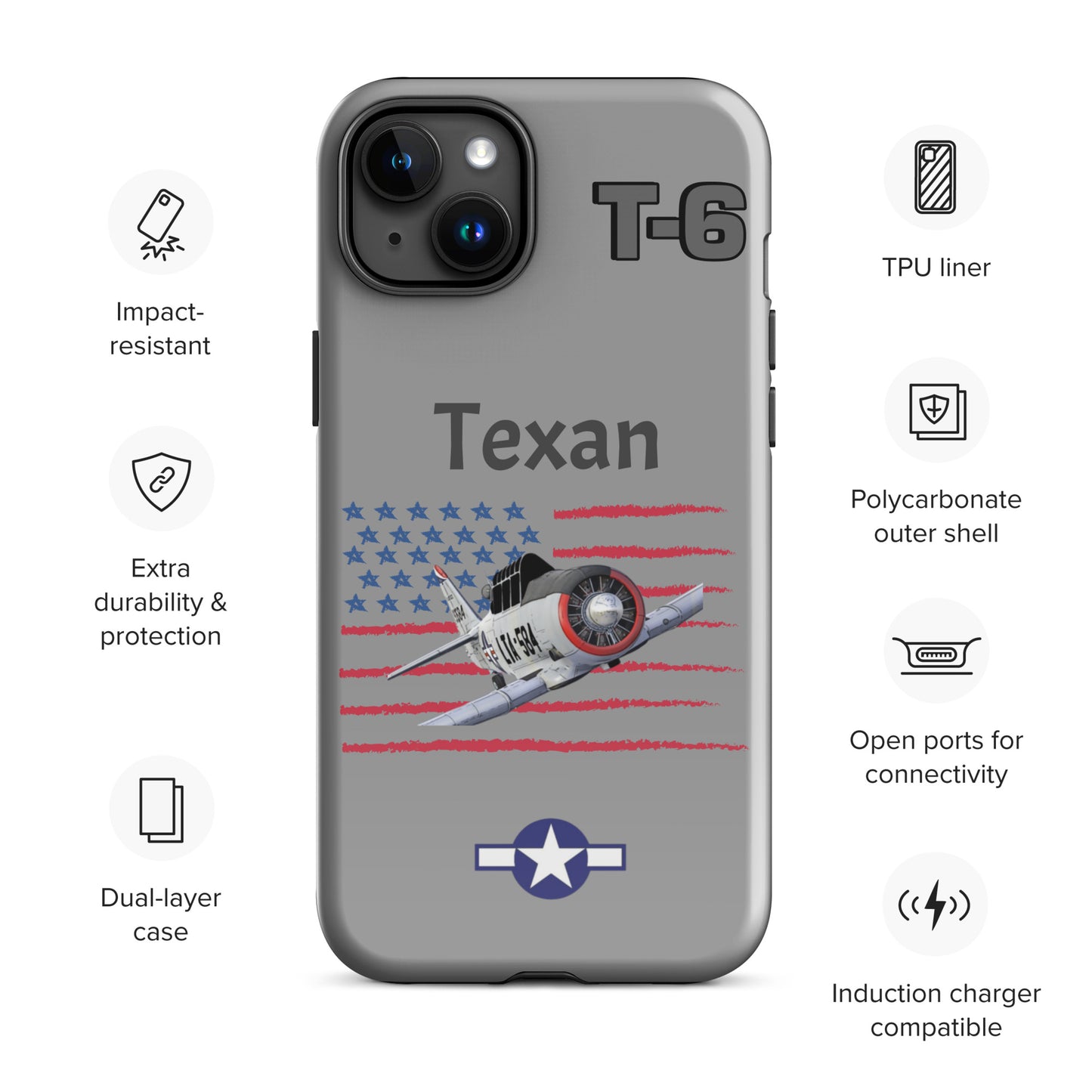 WWII Texan Patriot iPhone Case