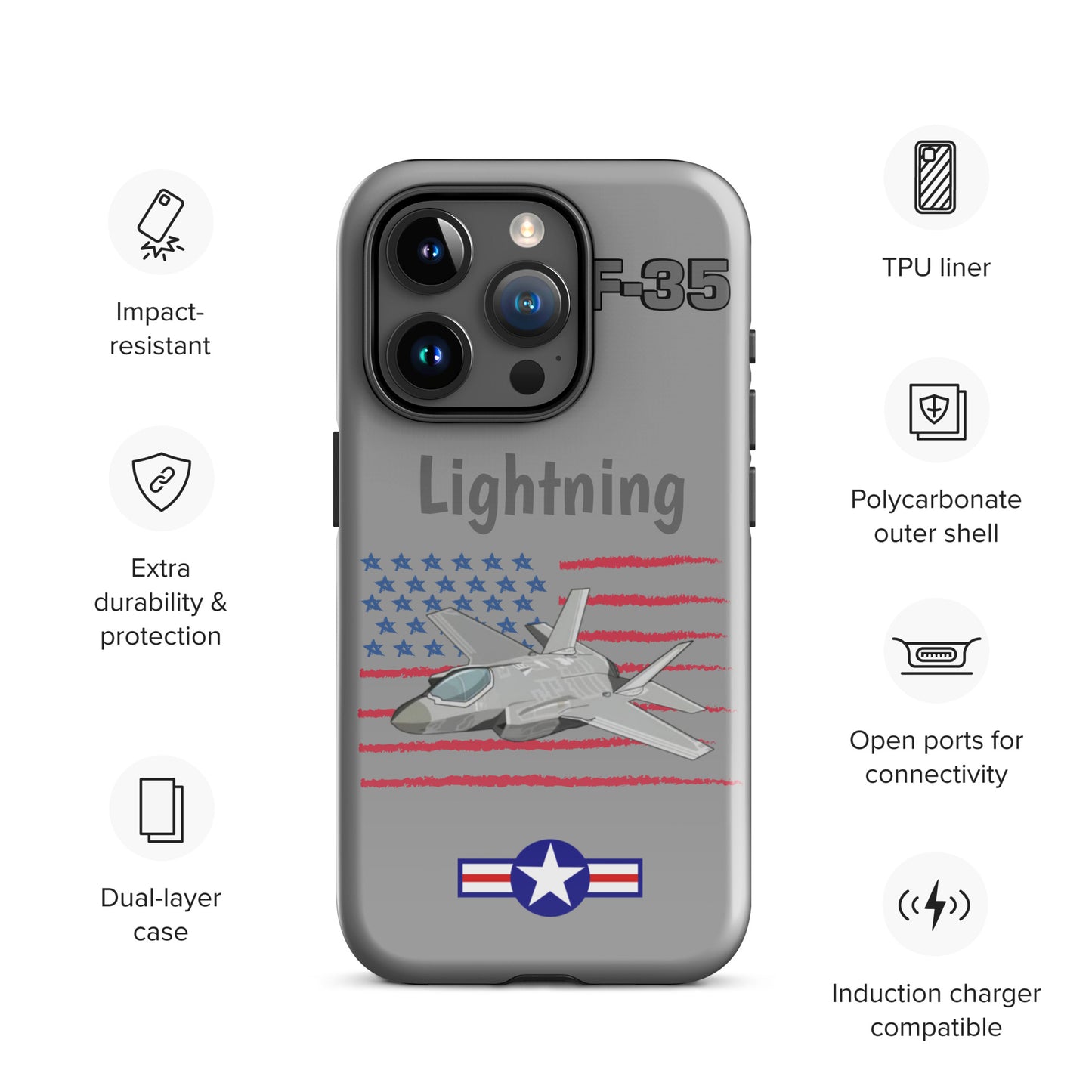 LightningStrike iPhone Case (Without Quotes)