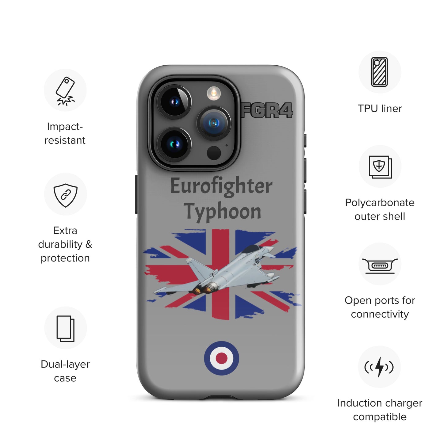 Typhoon Patriot iPhone Case (Without Quotes)