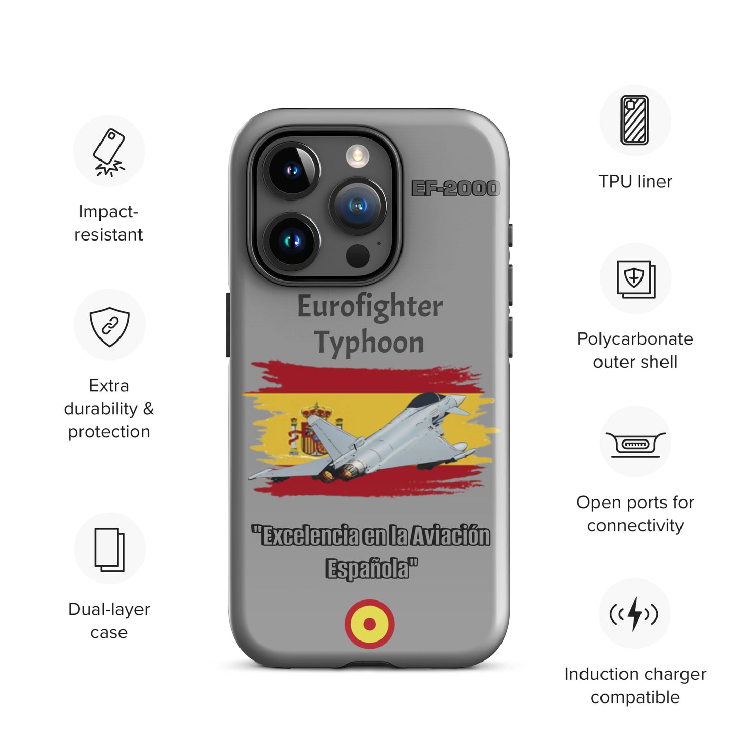 Spanish Typhoon Patriot iPhone Case