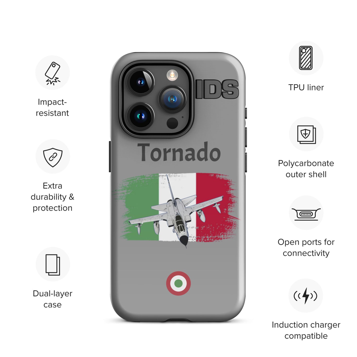 Italian Tornado Patriot iPhone Case (Without Quotes)