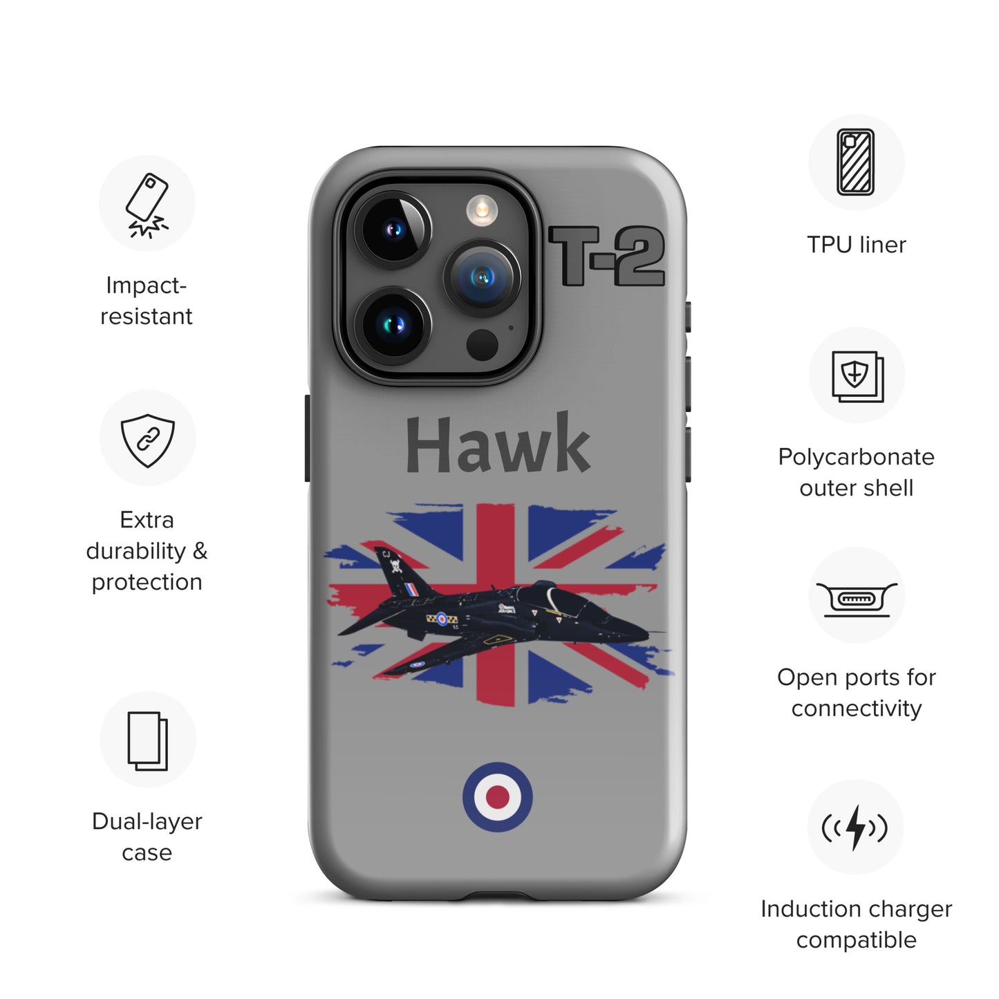 Hawk Patriot iPhone Case (Without Quotes)