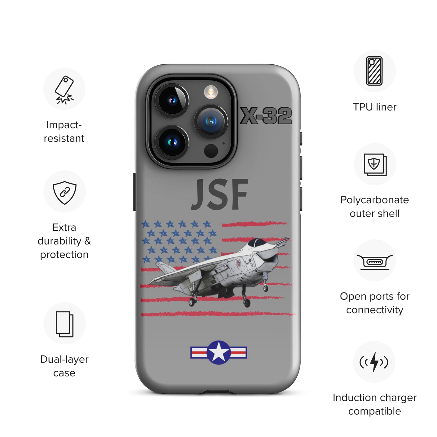 JSF Patriot iPhone Case (Without Quotes)