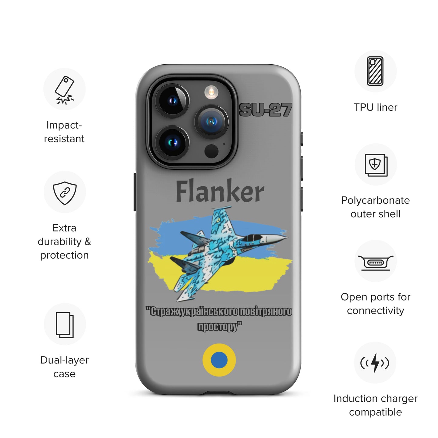 Ukrainian Flanker Patriot iPhone Case