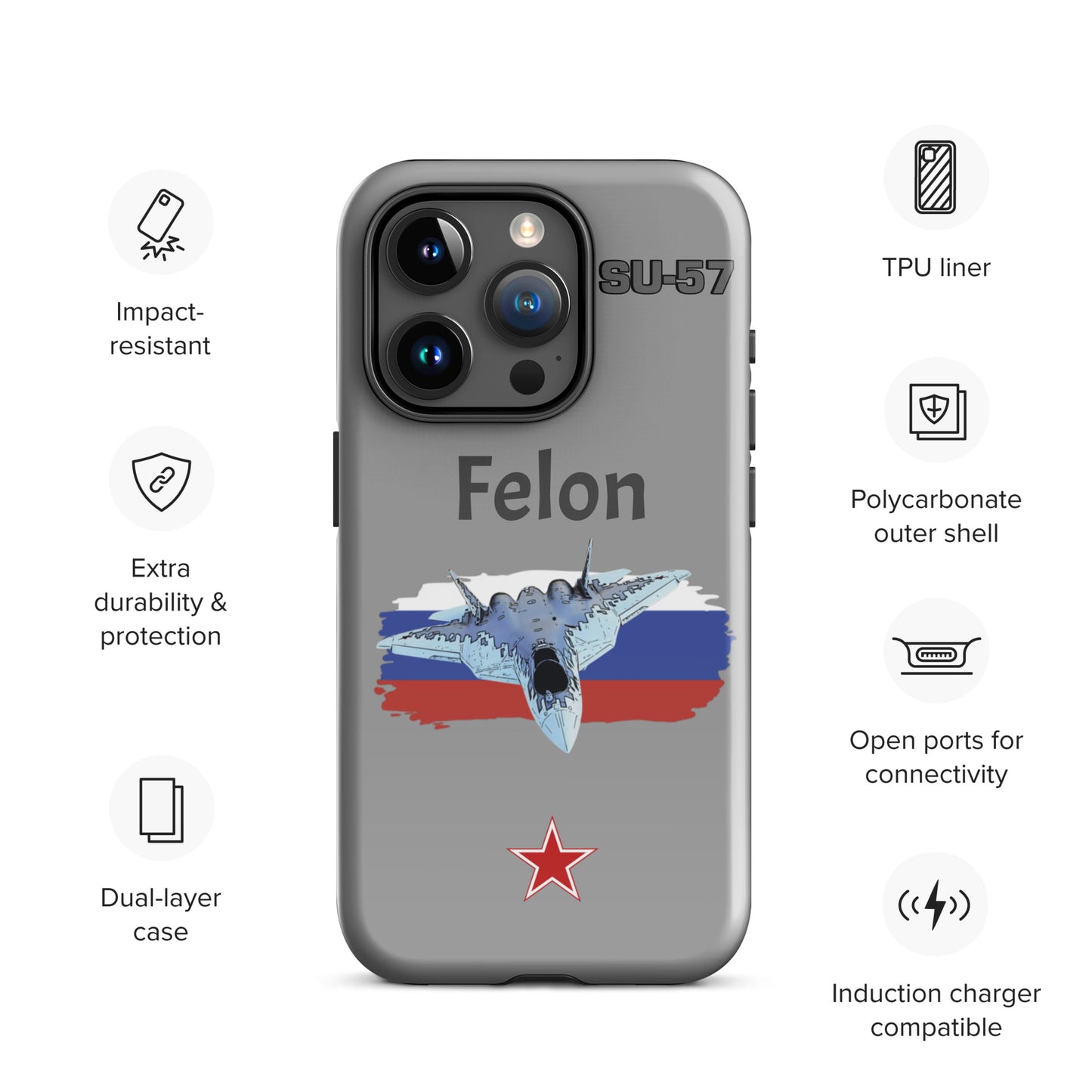 Felon Patriot iPhone Case (Without Quotes)