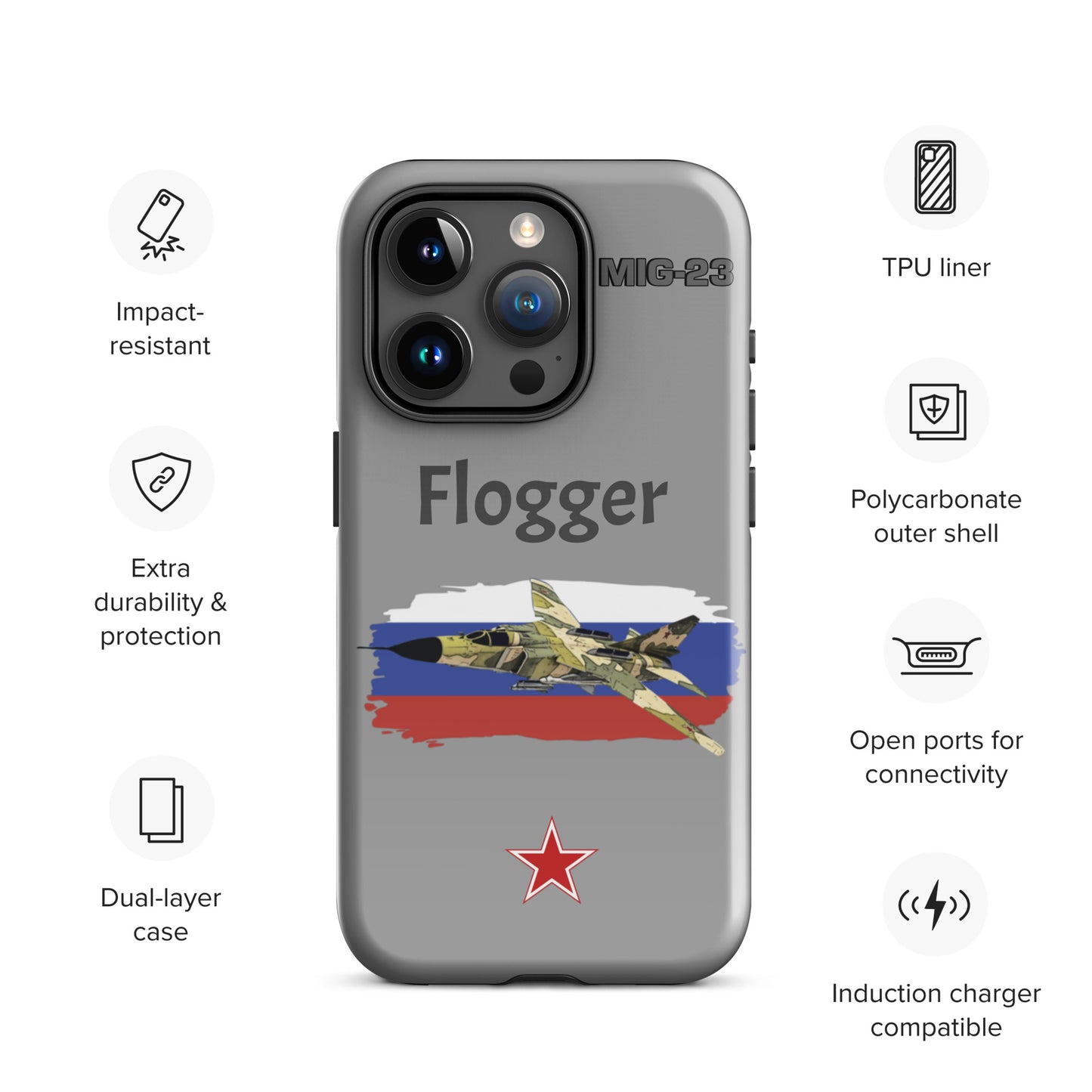 Flogger Patriot iPhone Case (Without Quotes)