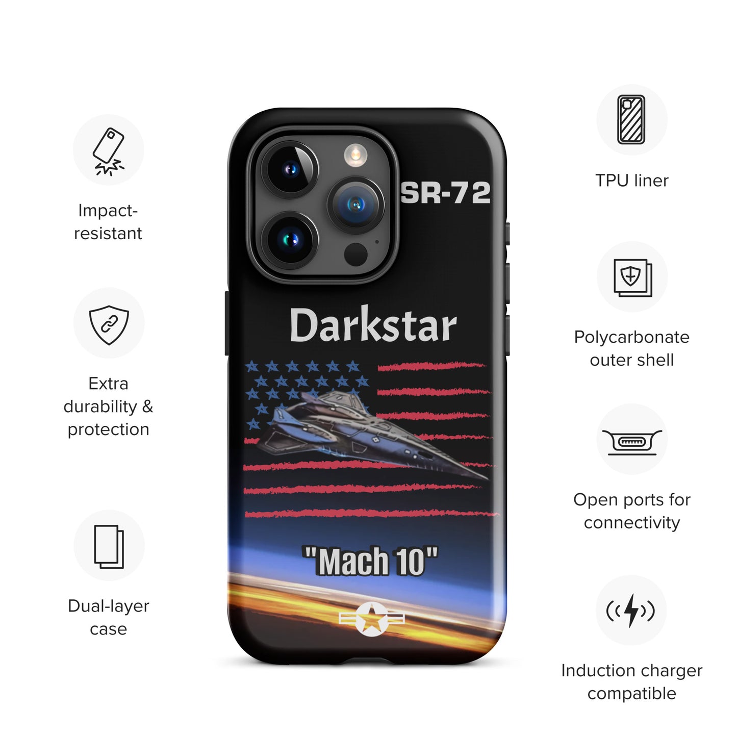 Darkstar Patriot iPhone Case