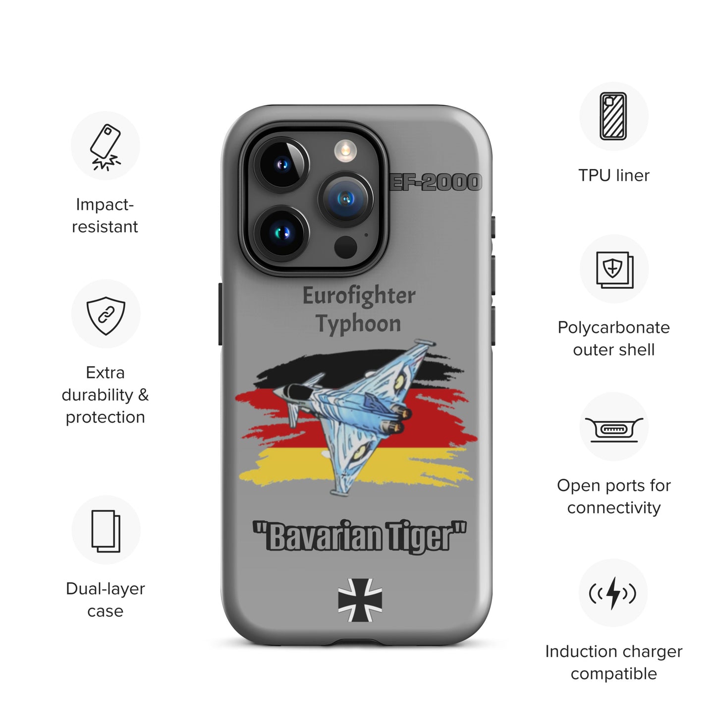Bavarian Tiger Typhoon Patriot iPhone Case