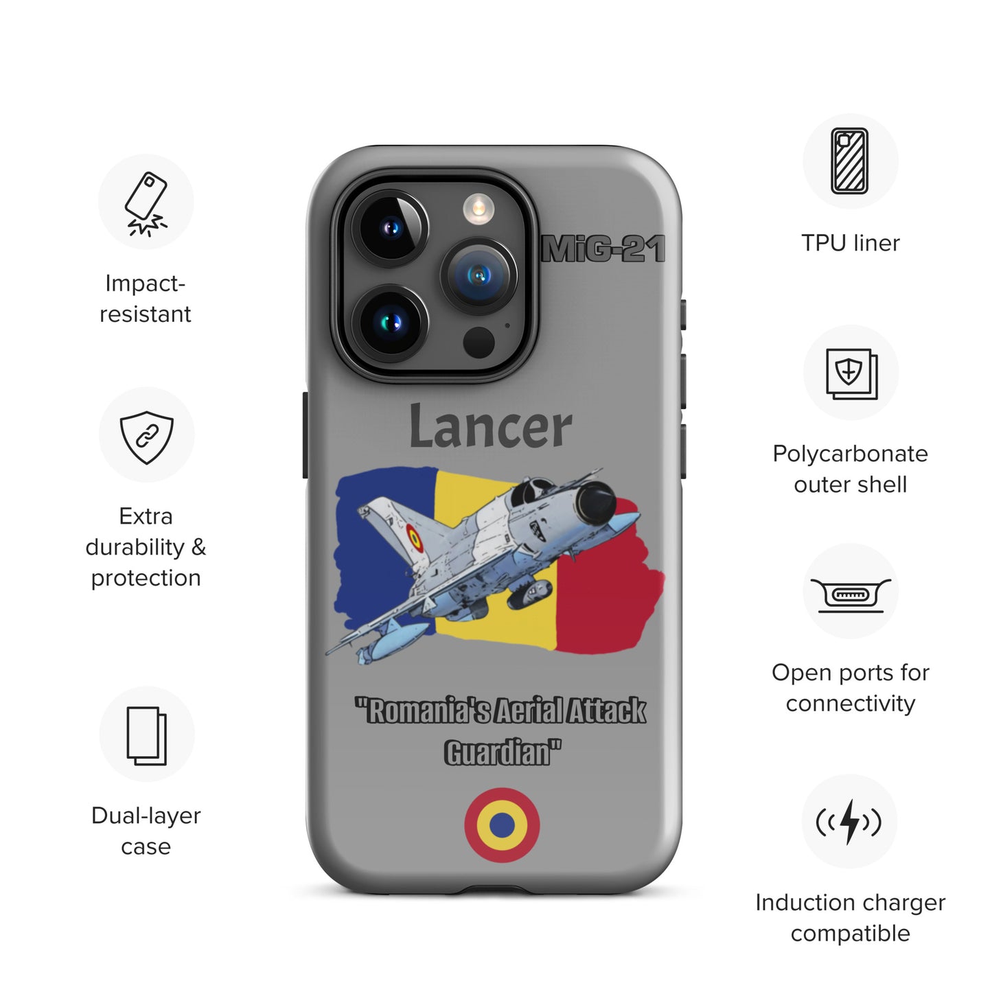 Romanian Lancer Patriot iPhone Case