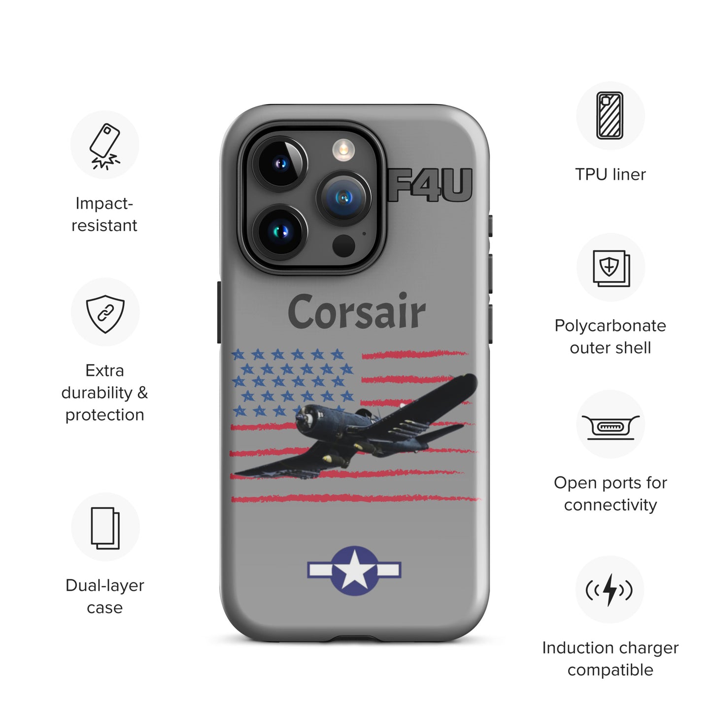 WWII Corsair Patriot iPhone Case