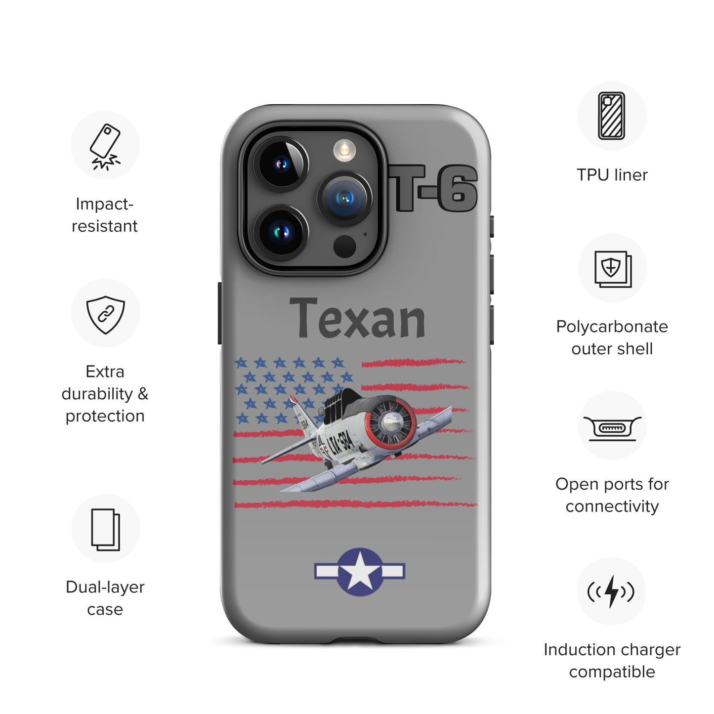 WWII Texan Patriot iPhone Case
