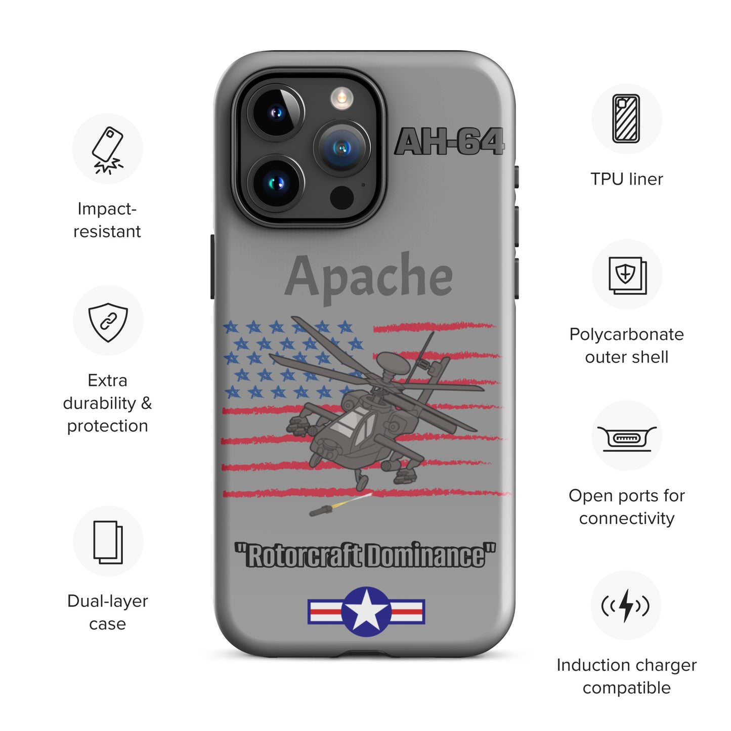 Apache Patriot iPhone Case