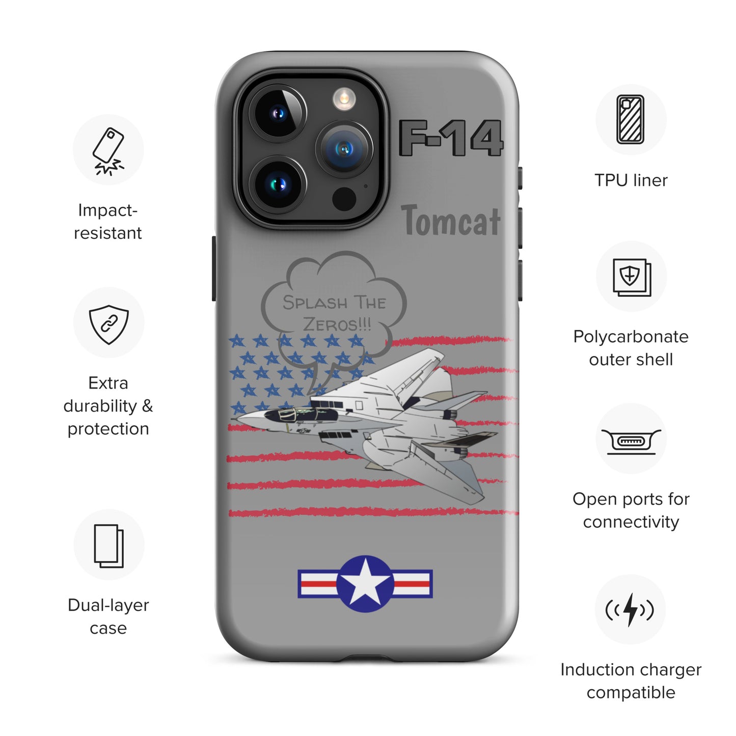 Patriot Tomcat iPhone Case (Without Quotes)