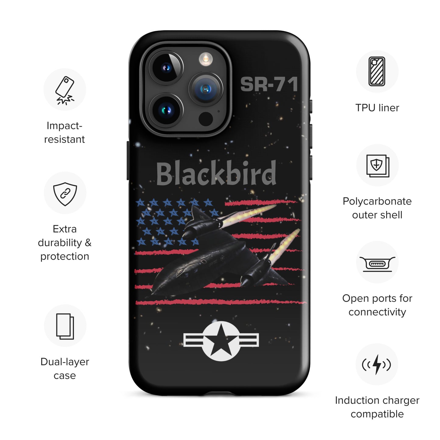 Blackbird Patriot iPhone Case (Without Quotes)