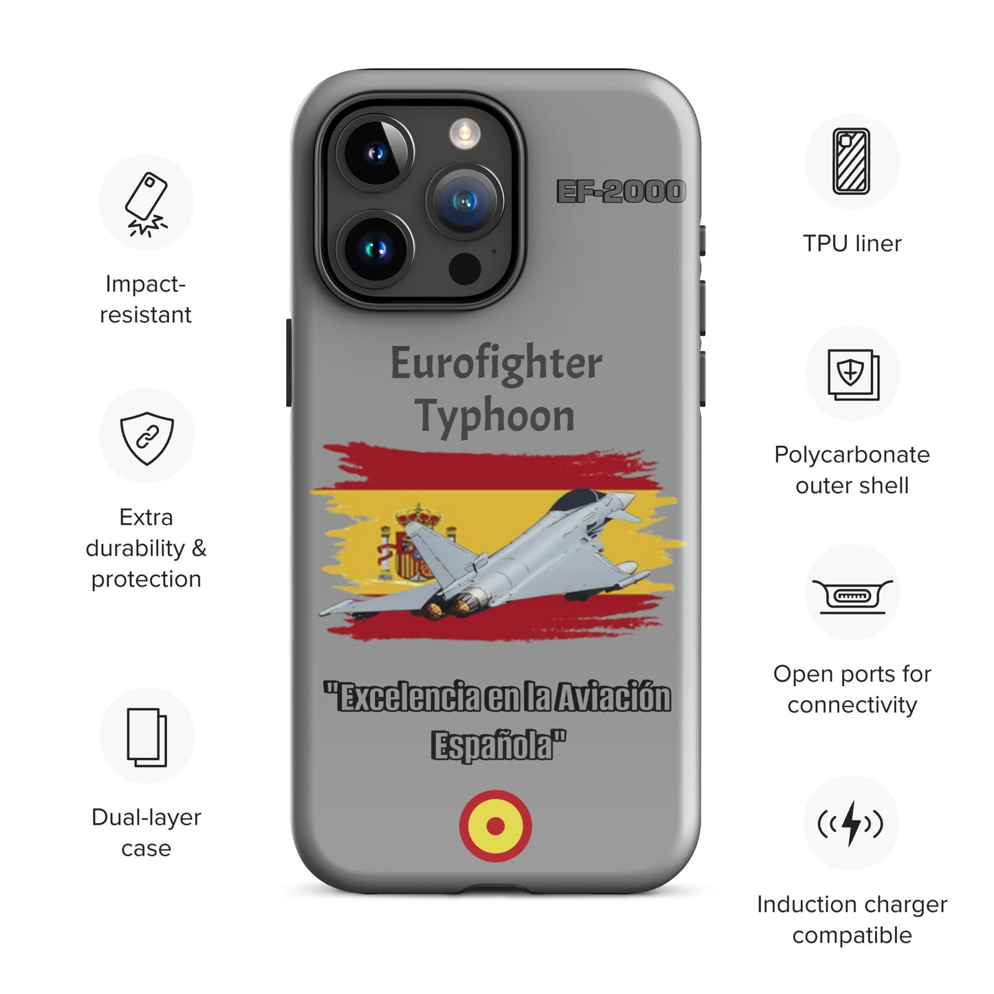 Spanish Typhoon Patriot iPhone Case
