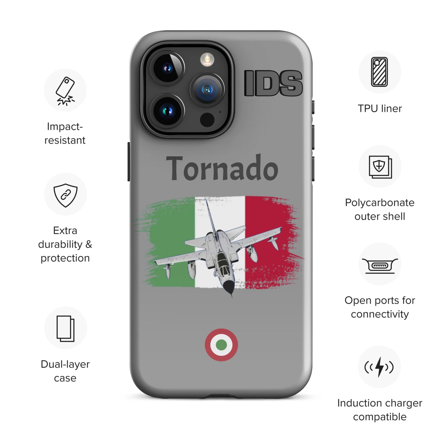 Italian Tornado Patriot iPhone Case (Without Quotes)