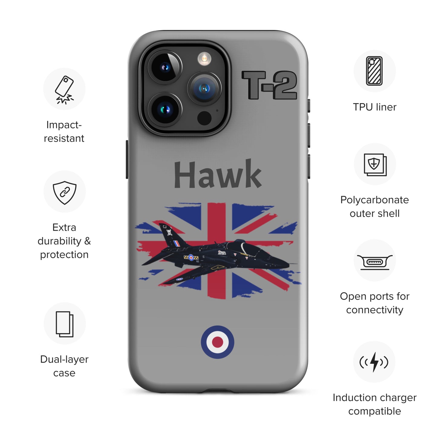 Hawk Patriot iPhone Case (Without Quotes)