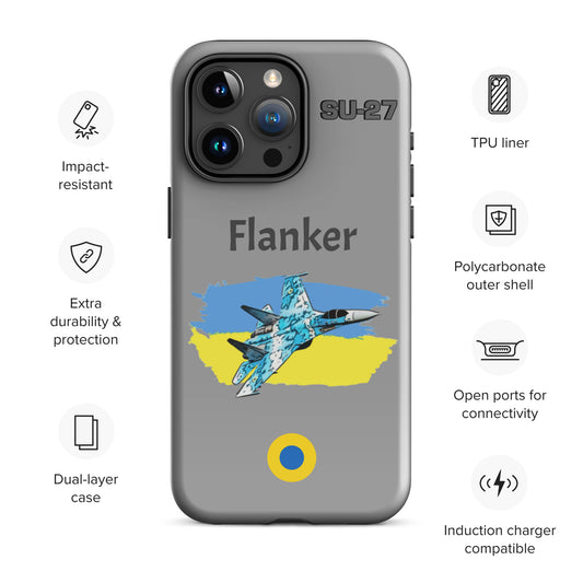 Ukrainian Flanker Patriot iPhone Case (Without Quotes)