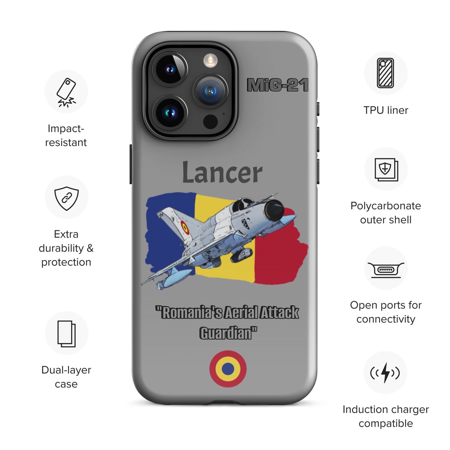 Romanian Lancer Patriot iPhone Case