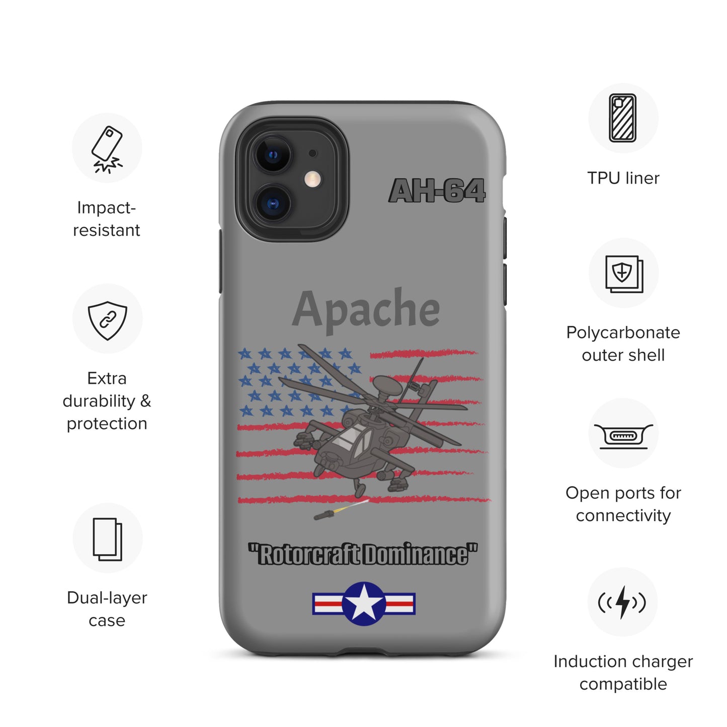 Apache Patriot iPhone Case