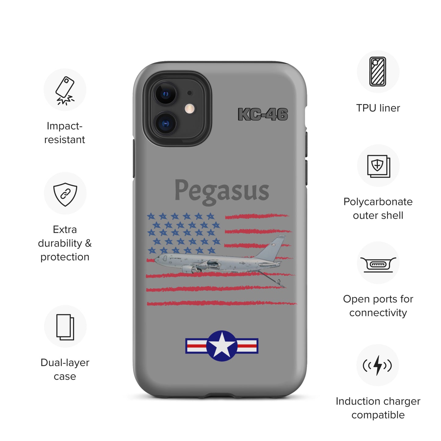 Pegasus Patriot iPhone Case (Without Quotes)