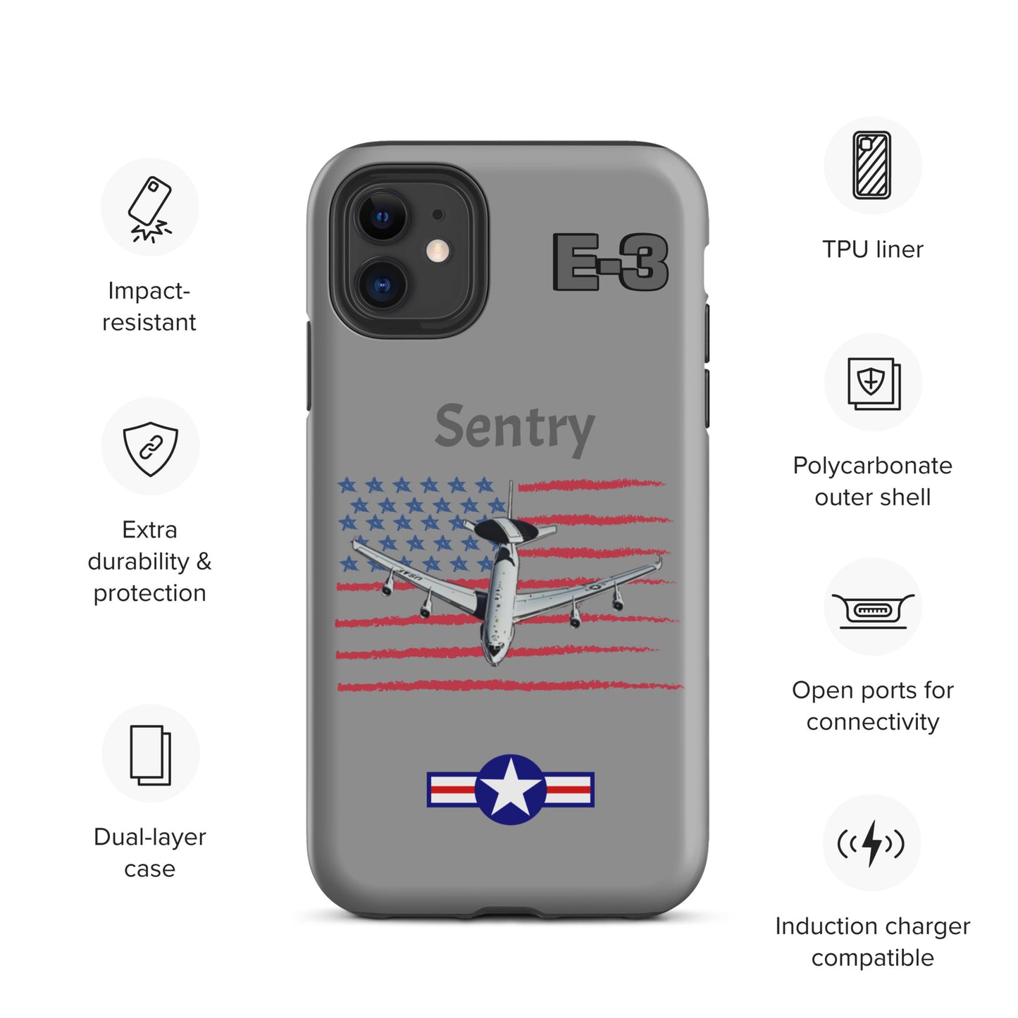 Sentry Patriot iPhone Case (Without Quotes)
