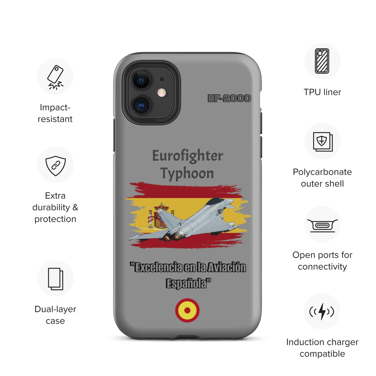 Spanish Typhoon Patriot iPhone Case