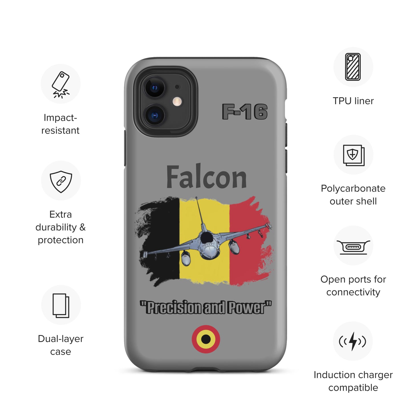 Belgium Falcon Patriot iPhone Case