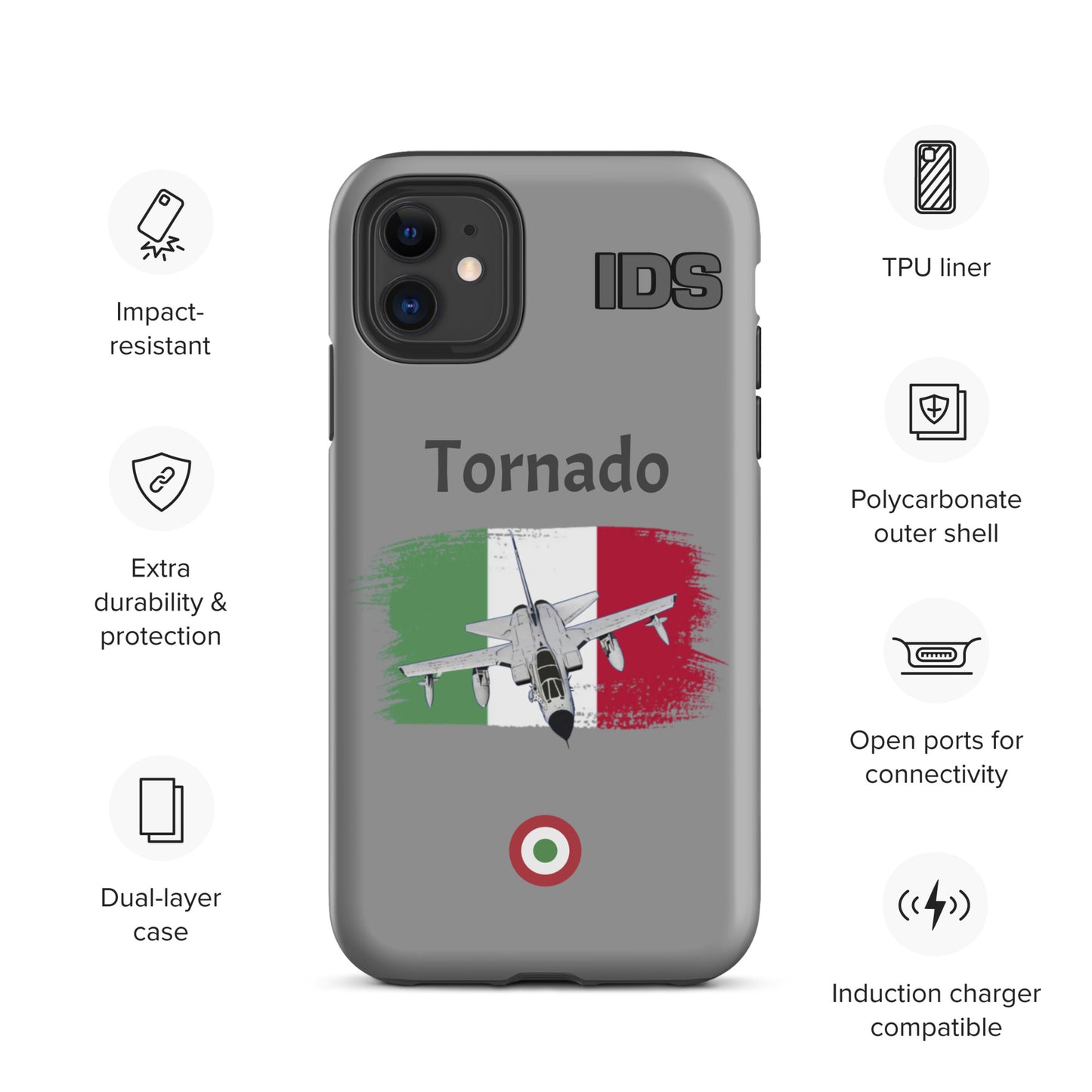 Italian Tornado Patriot iPhone Case (Without Quotes)