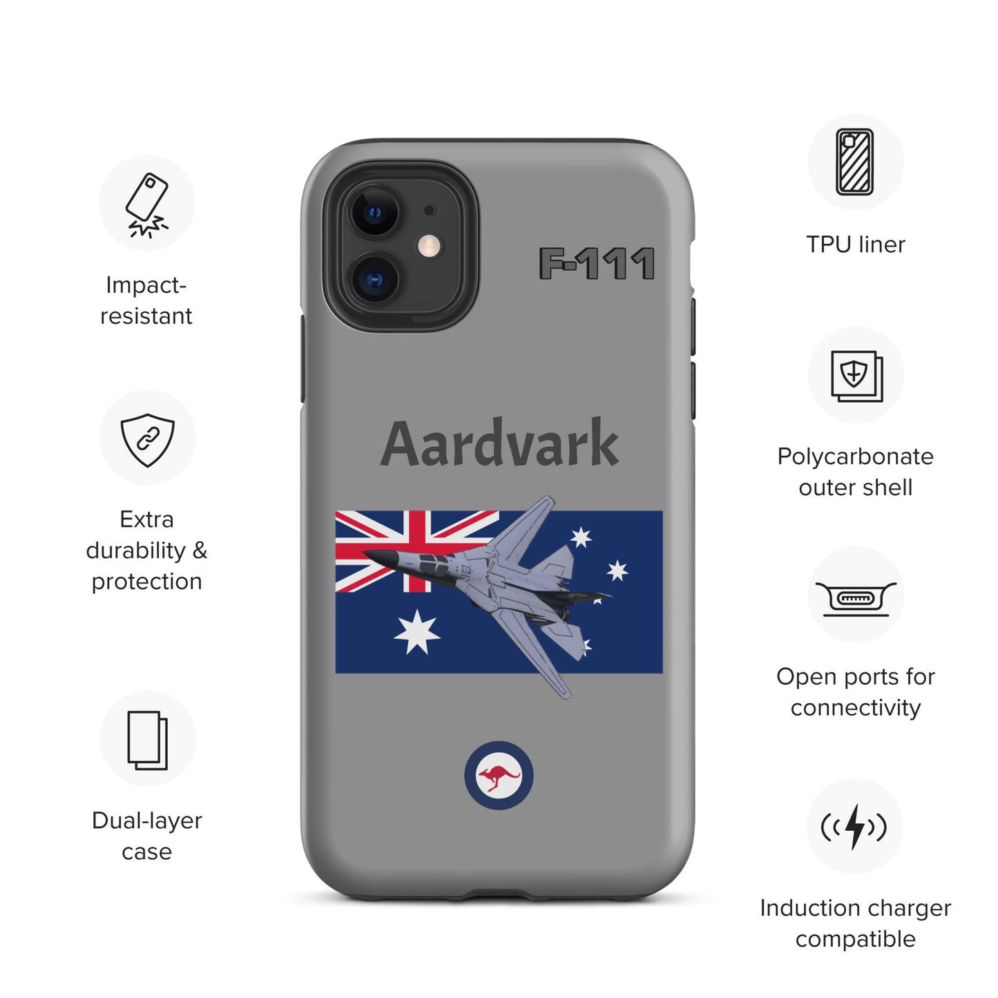 Australian Aardvark Patriot iPhone Case (Without Quotes)