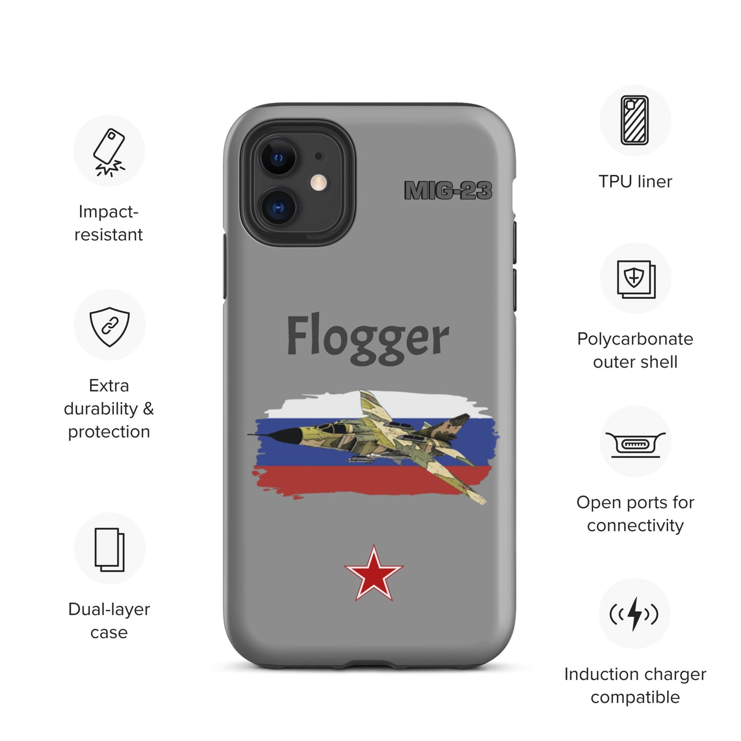 Flogger Patriot iPhone Case (Without Quotes)