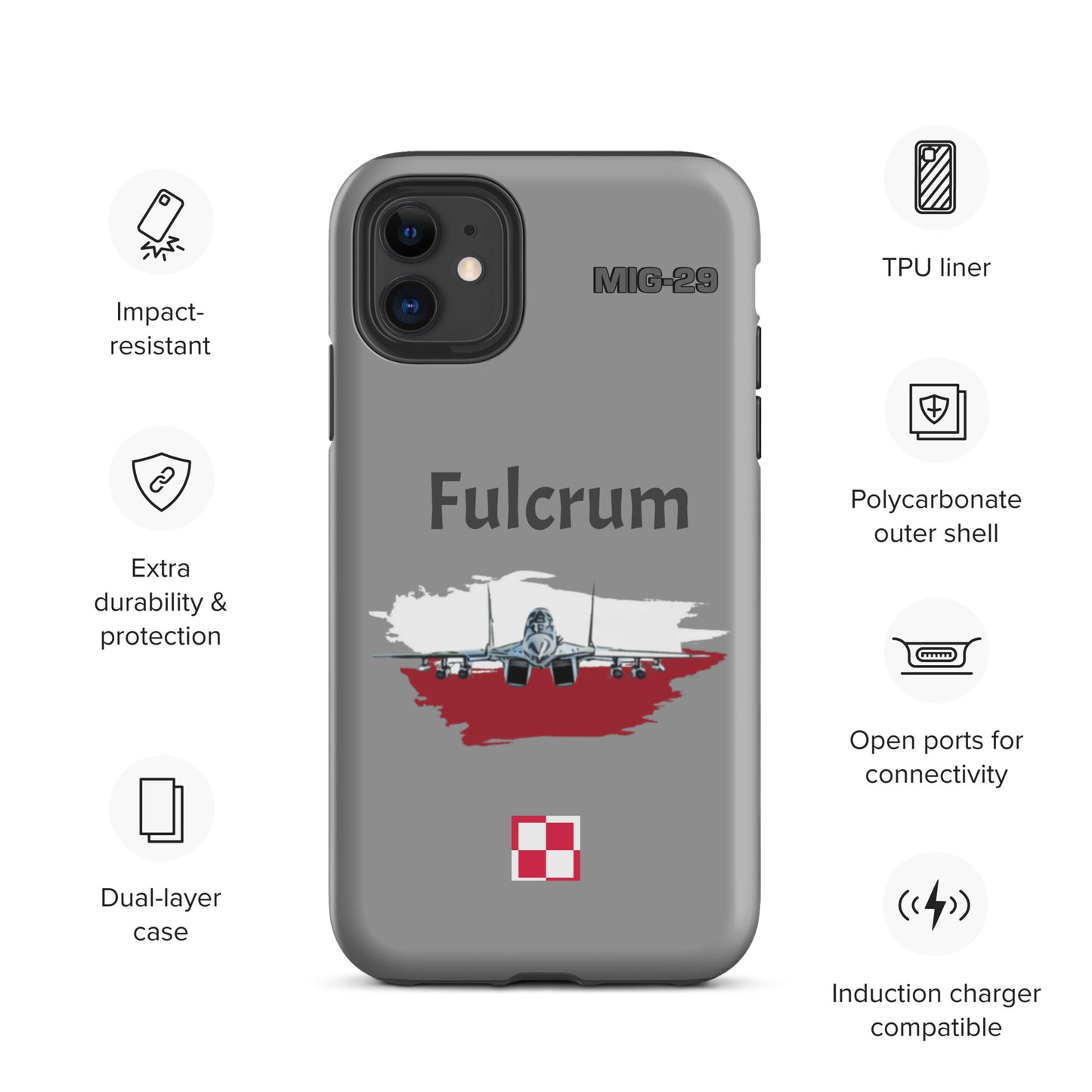 Poland Fulcrum Patriot iPhone Case (Without Quotes)