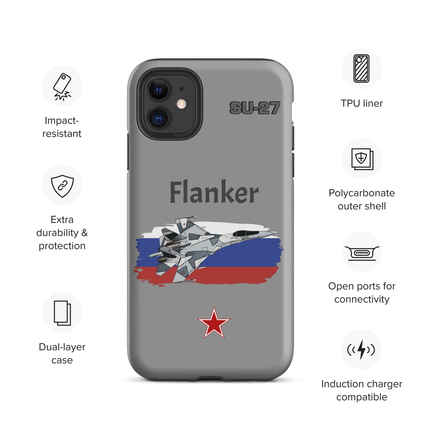 Flanker Patriot iPhone Case (Without Quotes)