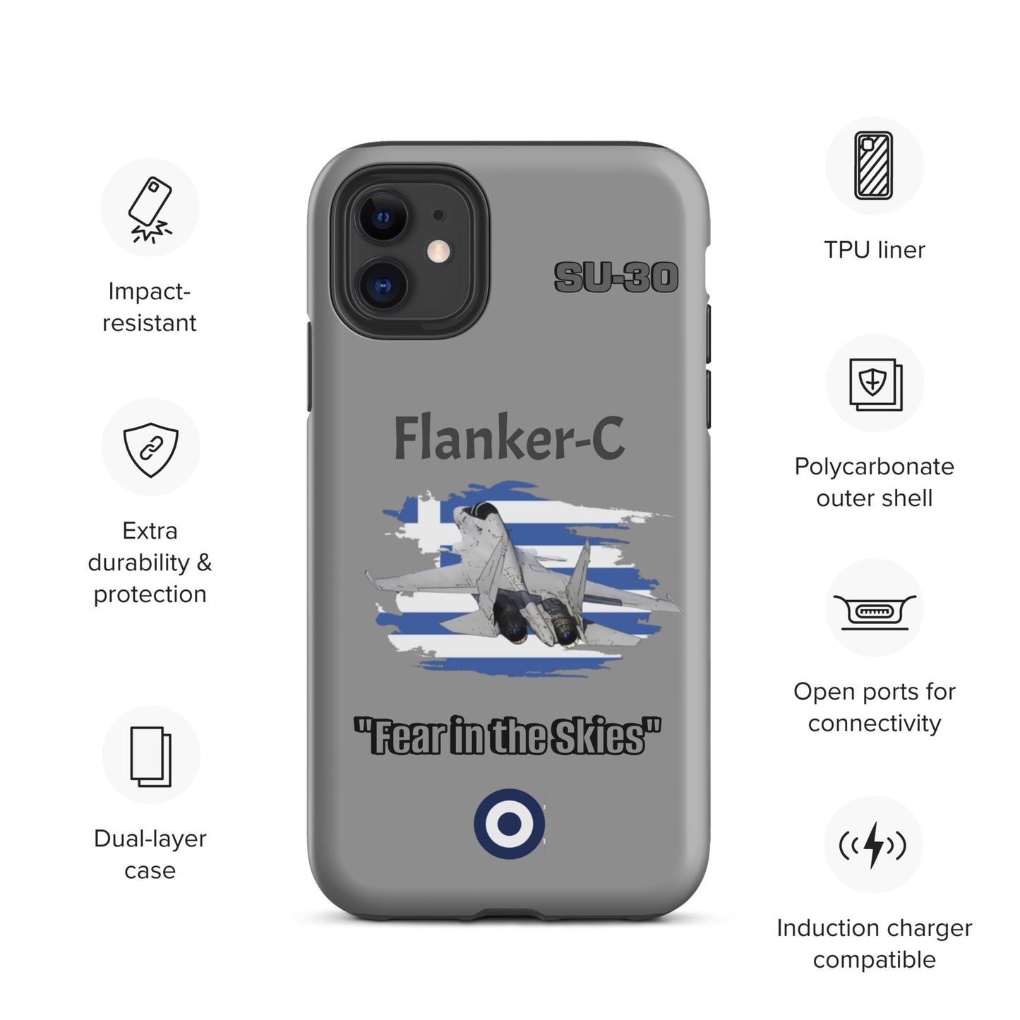 Greek Flanker Patriot iPhone Case