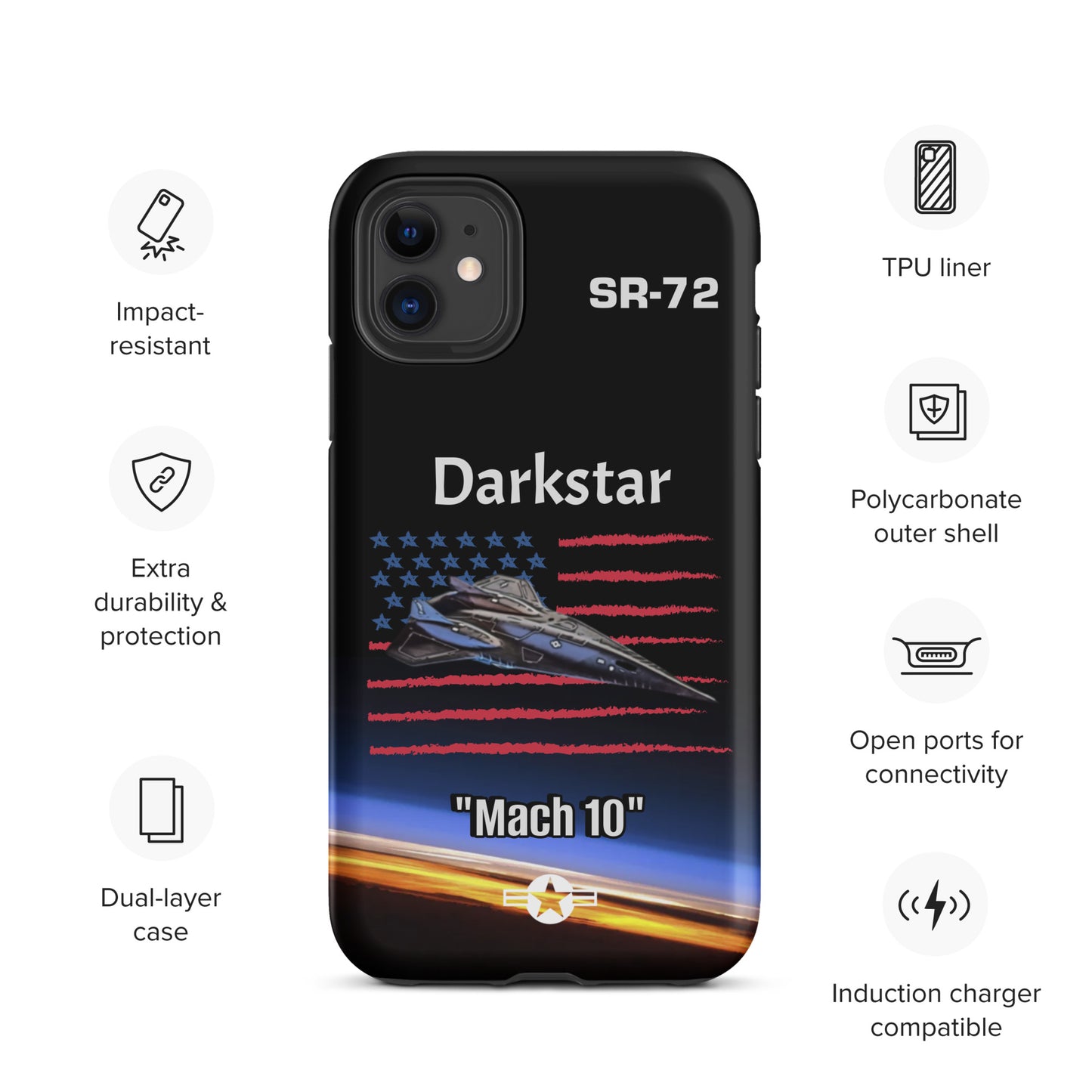 Darkstar Patriot iPhone Case